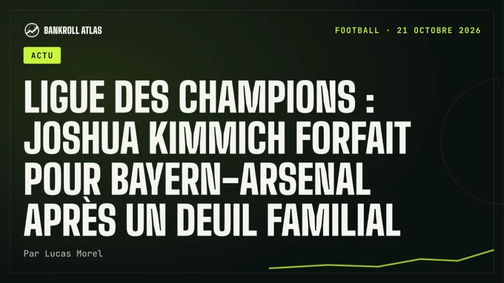 Ligue des champions : Joshua Kimmich forfait pour Bayern-Arsenal après un deuil familial