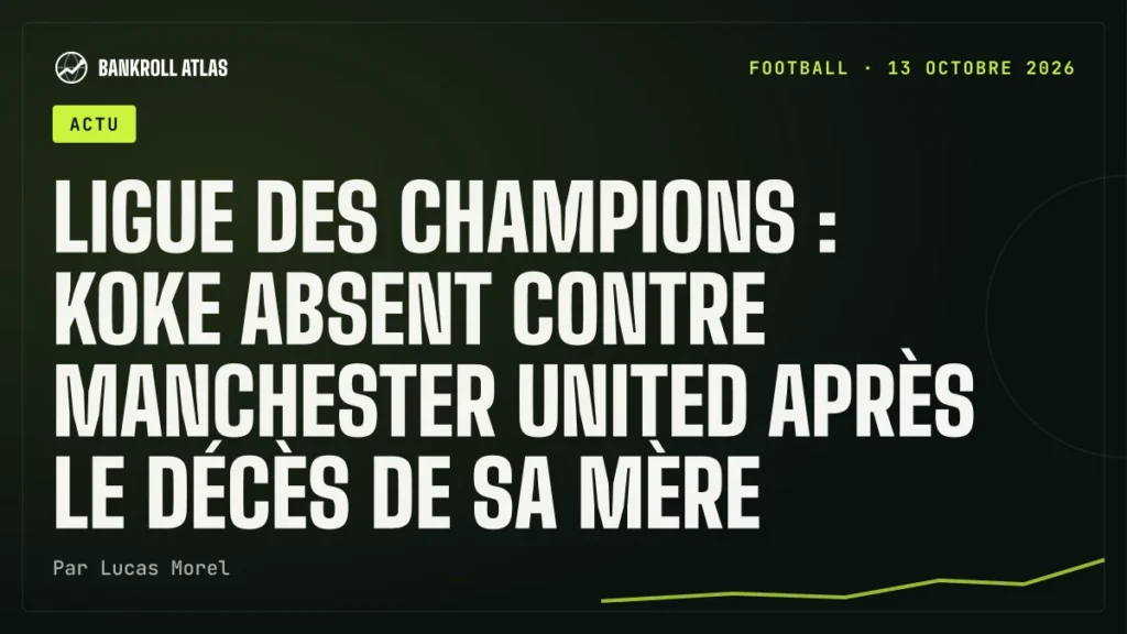 Ligue des champions : Koke absent contre Manchester United après le décès de sa mère