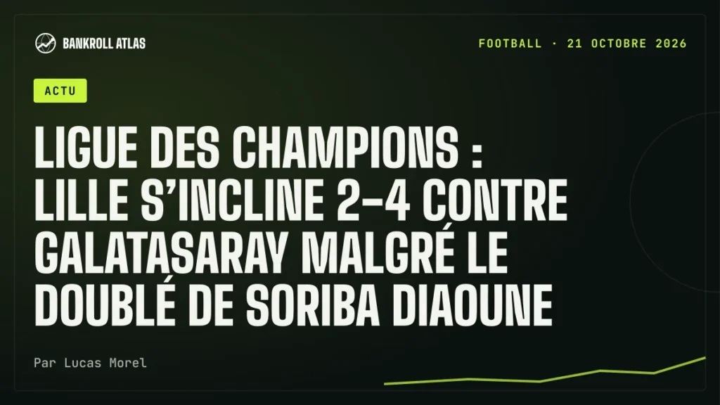 Ligue des champions : Lille s’incline 2-4 contre Galatasaray malgré le doublé de Soriba Diaoune