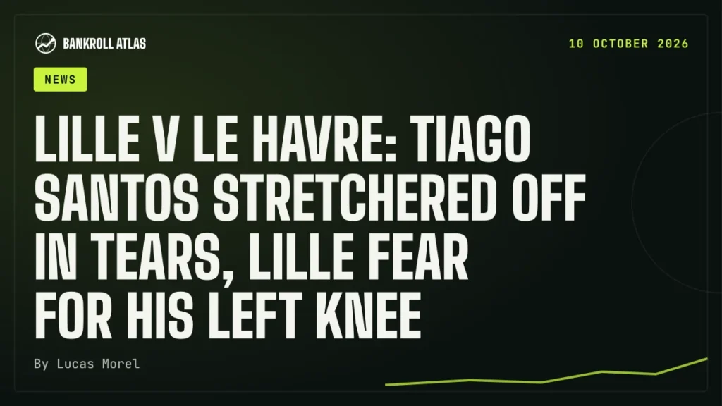 Lille v Le Havre: Tiago Santos stretchered off in tears, Lille fear for his left knee