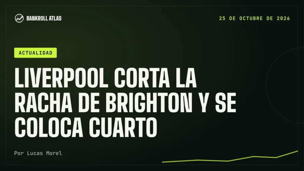 Liverpool corta la racha de Brighton y se coloca cuarto