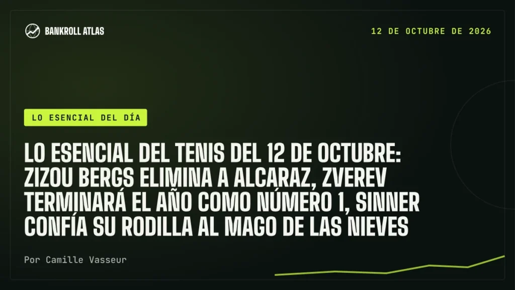 Lo esencial del tenis del 12 de octubre: Zizou Bergs elimina a Alcaraz, Zverev terminará el año como número 1, Sinner confía su rodilla al mago de las nieves