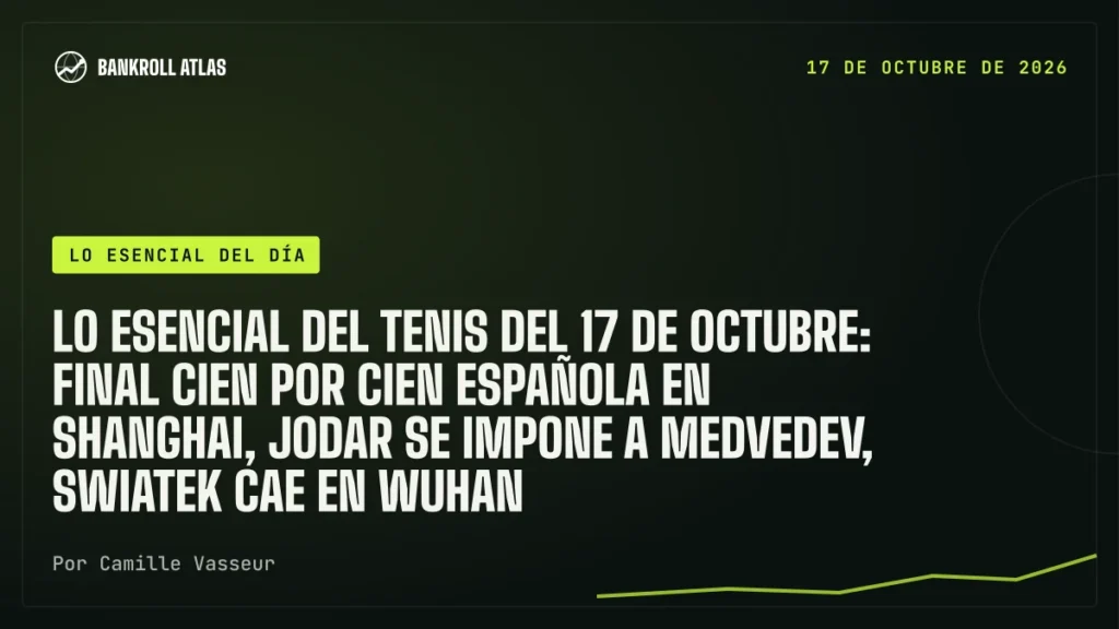 Lo esencial del tenis del 17 de octubre: final cien por cien española en Shanghai, Jodar se impone a Medvedev, Swiatek cae en Wuhan