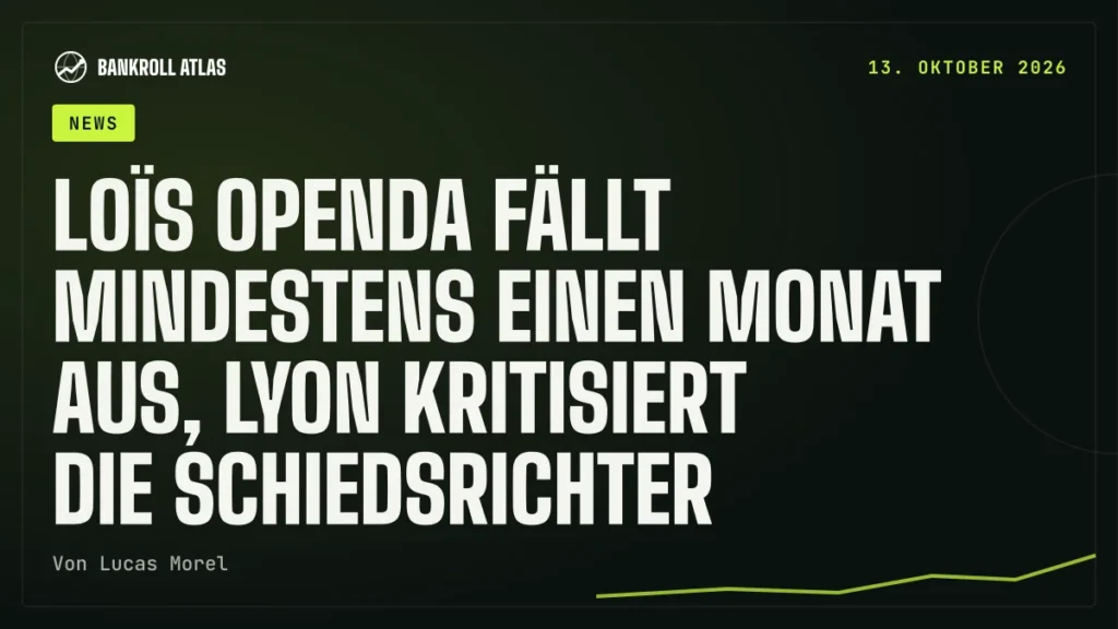 Loïs Openda fällt mindestens einen Monat aus, Lyon kritisiert die Schiedsrichter