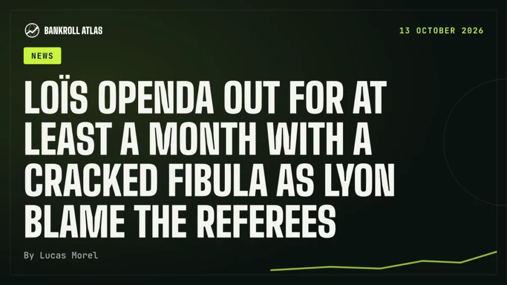 Loïs Openda out for at least a month with a cracked fibula as Lyon blame the referees
