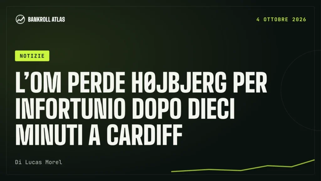 L’OM perde Højbjerg per infortunio dopo dieci minuti a Cardiff