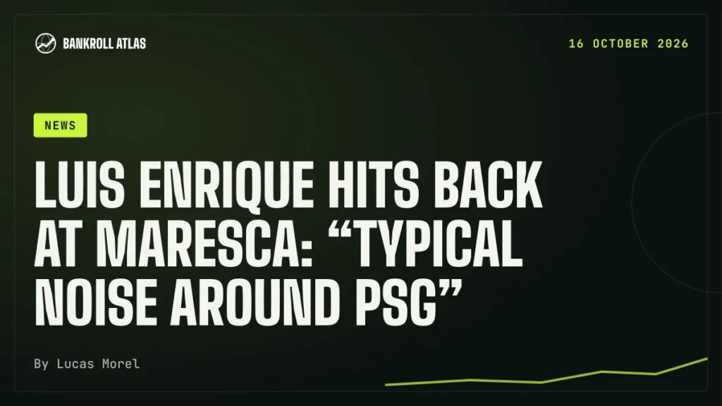 Luis Enrique hits back at Maresca: “typical noise around PSG”