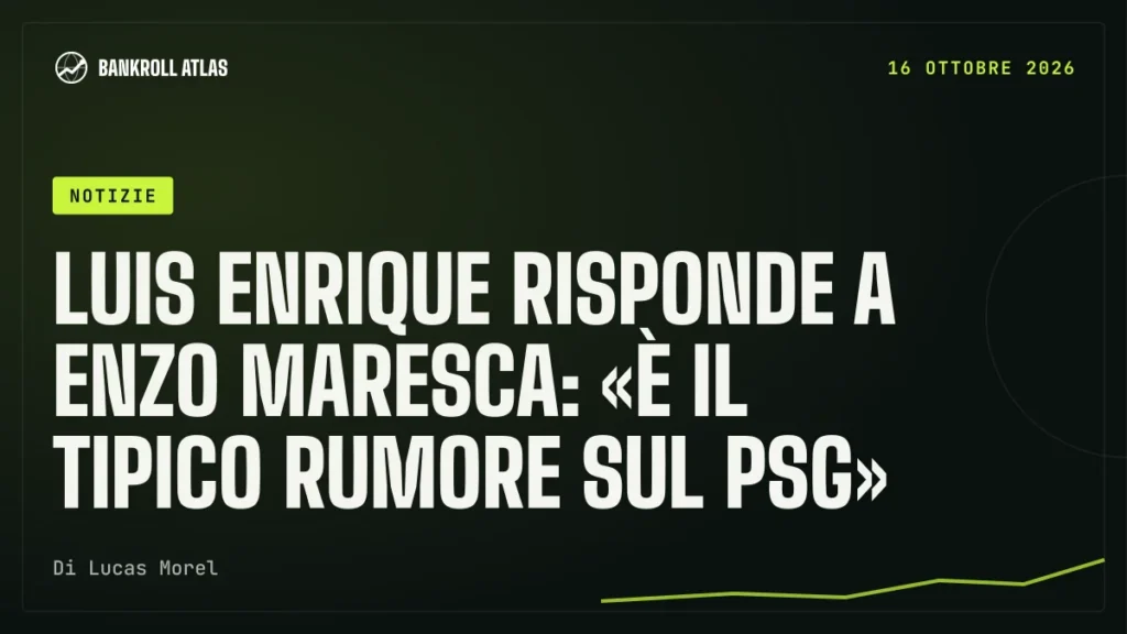 Luis Enrique risponde a Enzo Maresca: «È il tipico rumore sul PSG»
