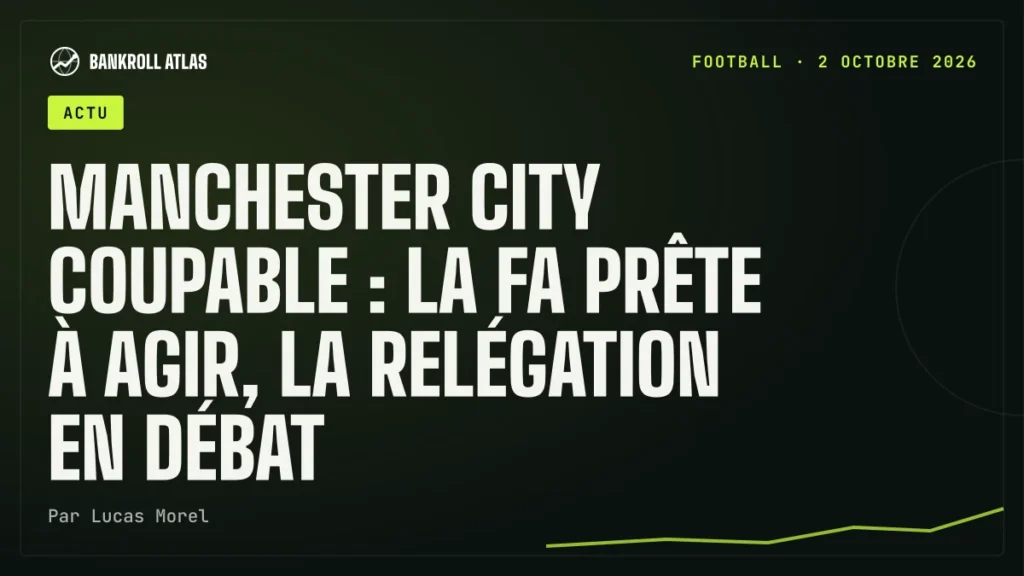 Manchester City coupable : la FA prête à agir, la relégation en débat