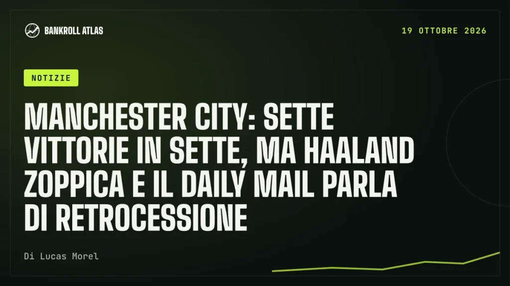 Manchester City: sette vittorie in sette, ma Haaland zoppica e il Daily Mail parla di retrocessione