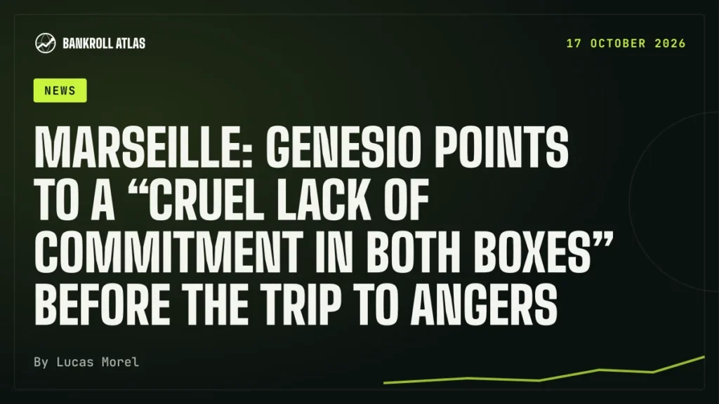 Marseille: Genesio points to a “cruel lack of commitment in both boxes” before the trip to Angers