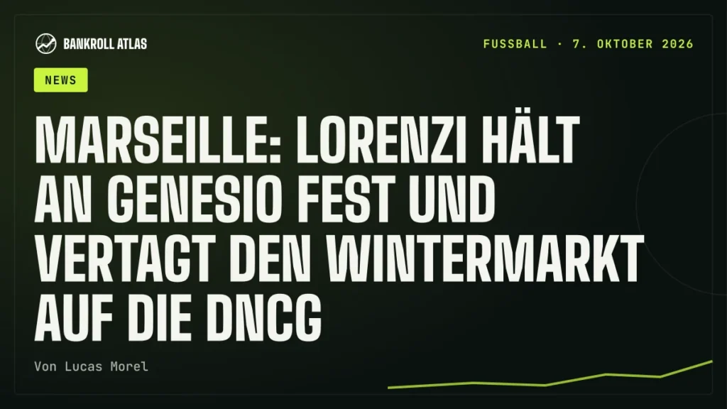 Marseille: Lorenzi hält an Genesio fest und vertagt den Wintermarkt auf die DNCG