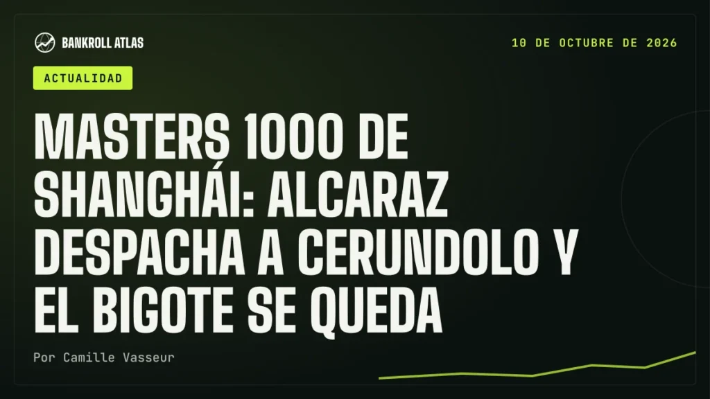 Masters 1000 de Shanghái: Alcaraz despacha a Cerundolo y el bigote se queda