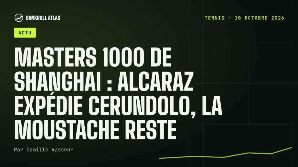 Masters 1000 de Shanghai : Alcaraz expédie Cerundolo, la moustache reste