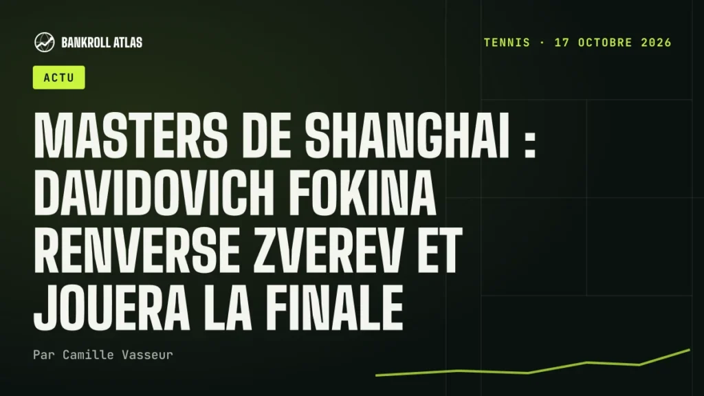 Masters de Shanghai : Davidovich Fokina renverse Zverev et jouera la finale