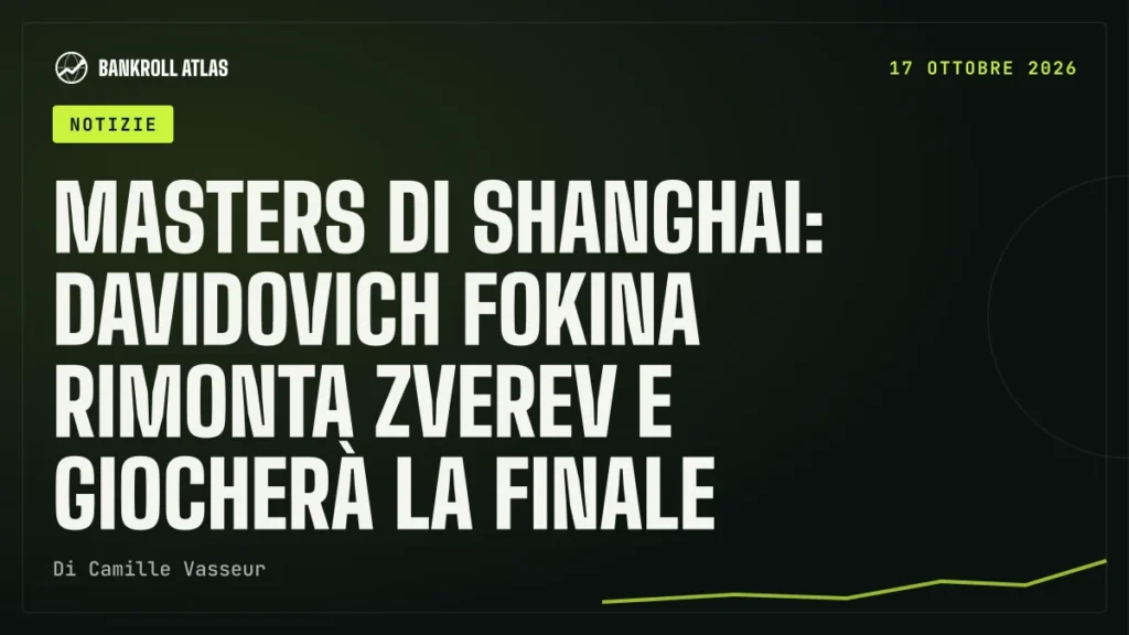 Masters di Shanghai: Davidovich Fokina rimonta Zverev e giocherà la finale
