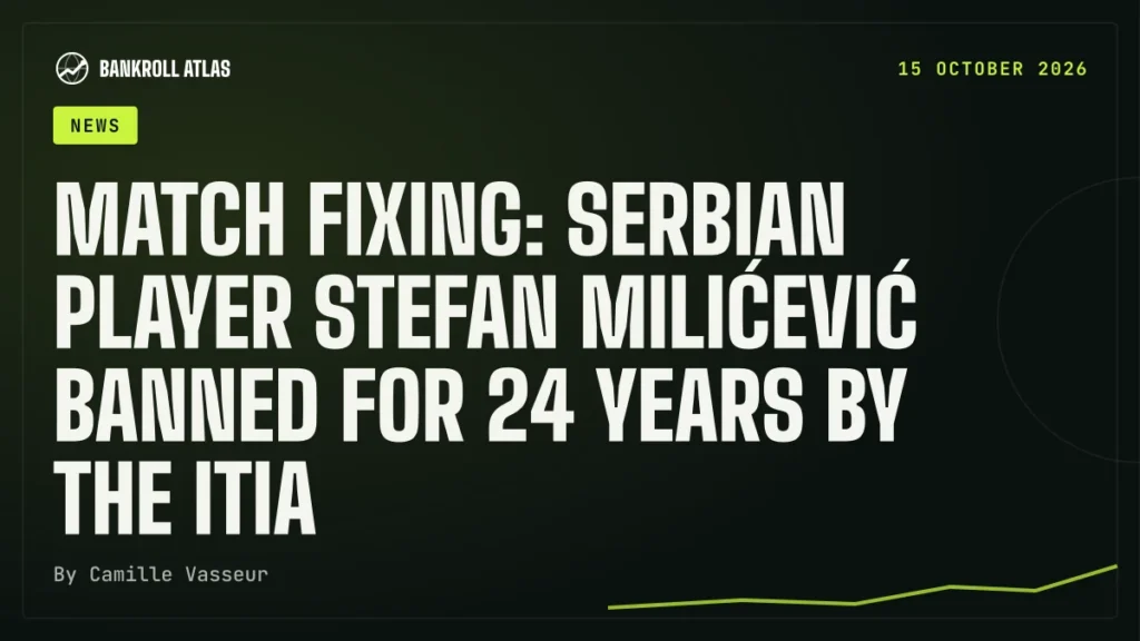 Match fixing: Serbian player Stefan Milićević banned for 24 years by the ITIA