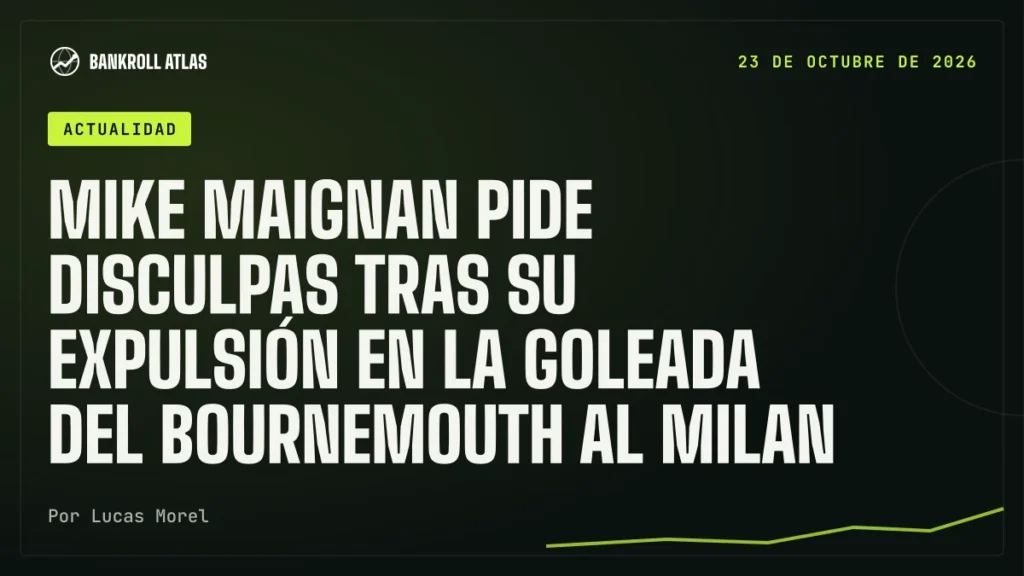 Mike Maignan pide disculpas tras su expulsión en la goleada del Bournemouth al Milan