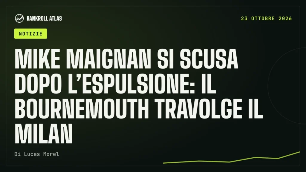 Mike Maignan si scusa dopo l’espulsione: il Bournemouth travolge il Milan