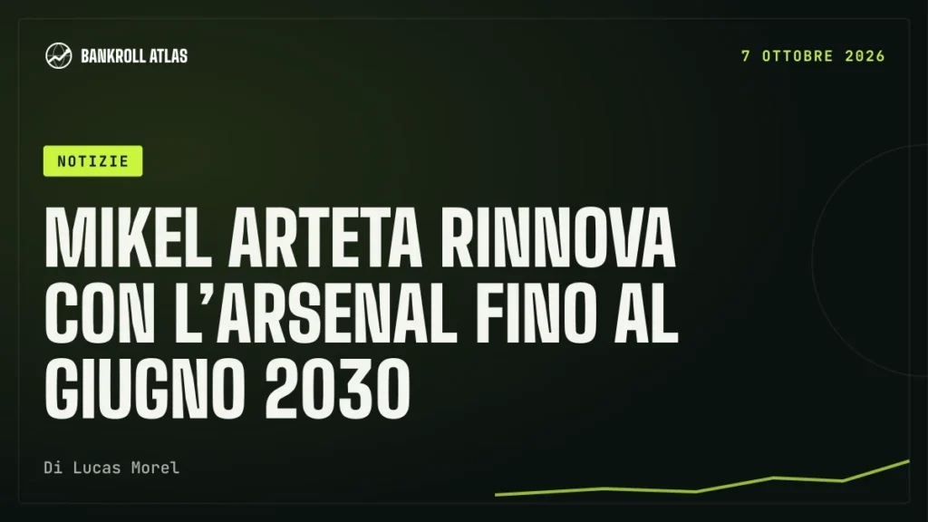 Mikel Arteta rinnova con l’Arsenal fino al giugno 2030