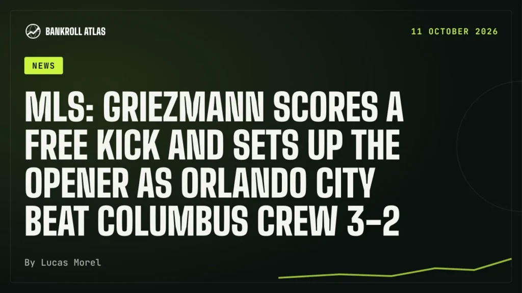 MLS: Griezmann scores a free kick and sets up the opener as Orlando City beat Columbus Crew 3-2
