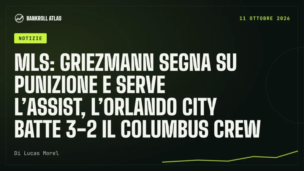 MLS: Griezmann segna su punizione e serve l’assist, l’Orlando City batte 3-2 il Columbus Crew