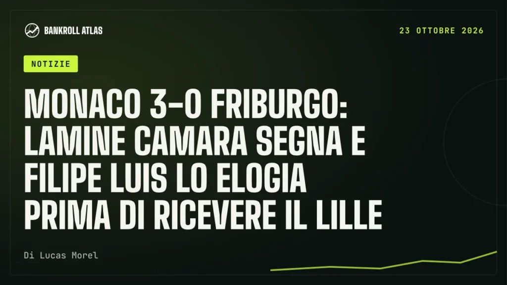 Monaco 3-0 Friburgo: Lamine Camara segna e Filipe Luis lo elogia prima di ricevere il Lille