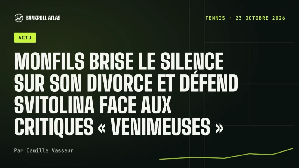 Monfils brise le silence sur son divorce et défend Svitolina face aux critiques « venimeuses »