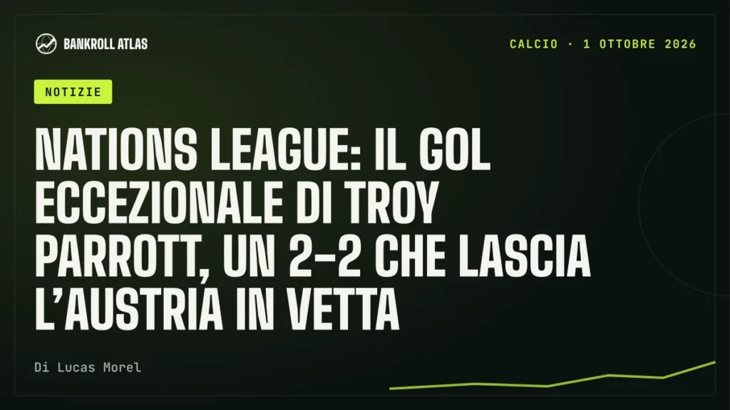 Nations League: il gol eccezionale di Troy Parrott, un 2-2 che lascia l’Austria in vetta