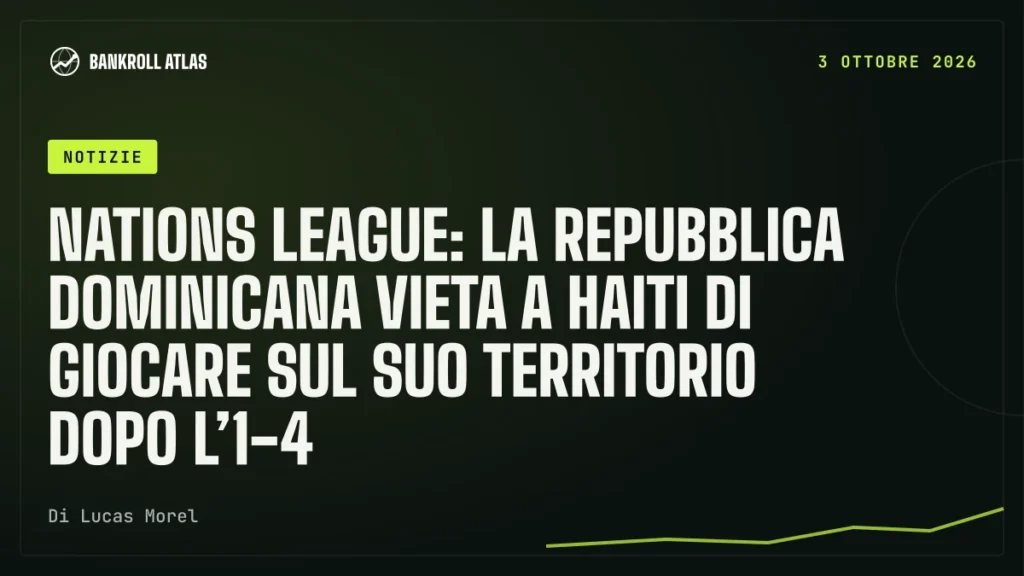 Nations League: la Repubblica Dominicana vieta a Haiti di giocare sul suo territorio dopo l’1-4