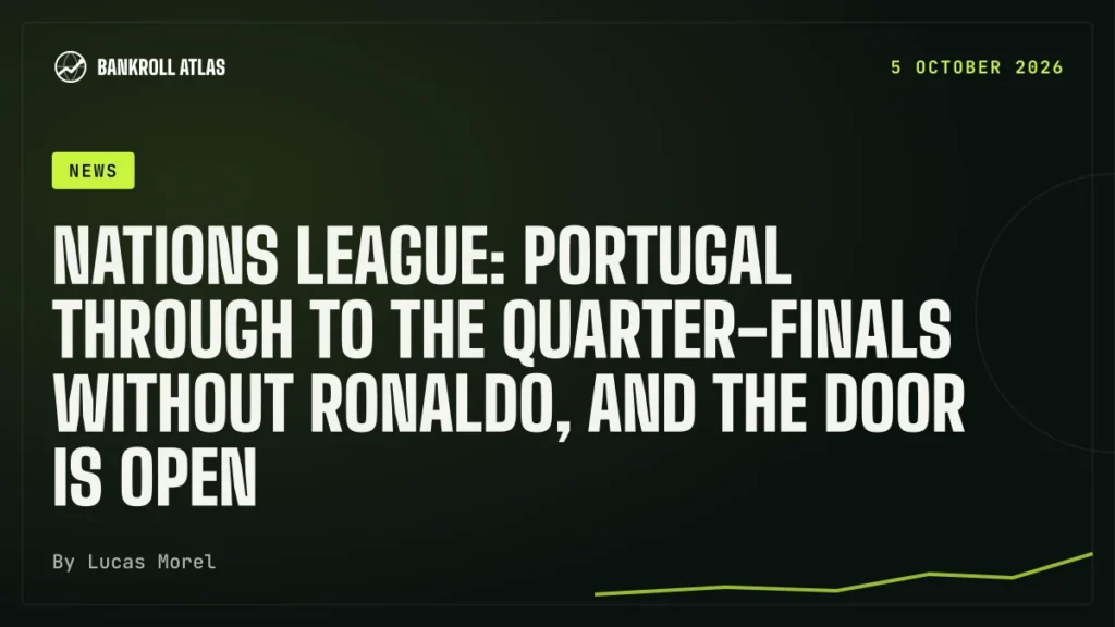 Nations League: Portugal through to the quarter-finals without Ronaldo, and the door is open