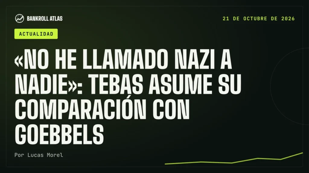 «No he llamado nazi a nadie»: Tebas asume su comparación con Goebbels