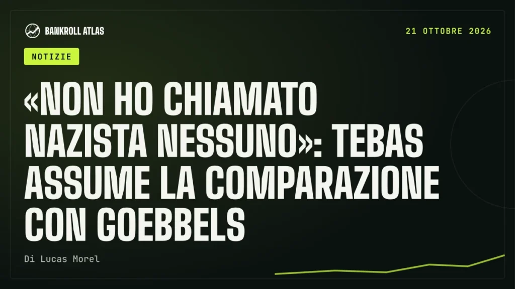 «Non ho chiamato nazista nessuno»: Tebas assume la comparazione con Goebbels