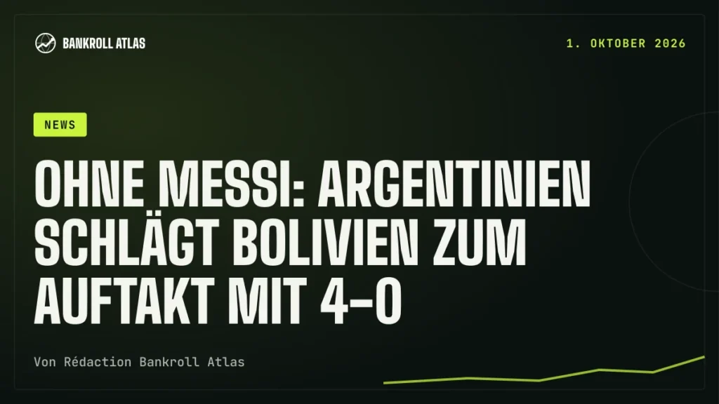 Ohne Messi: Argentinien schlägt Bolivien zum Auftakt mit 4-0