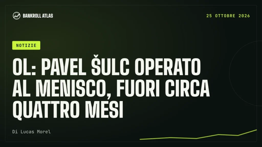 OL: Pavel Šulc operato al menisco, fuori circa quattro mesi