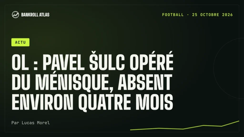 OL : Pavel Šulc opéré du ménisque, absent environ quatre mois