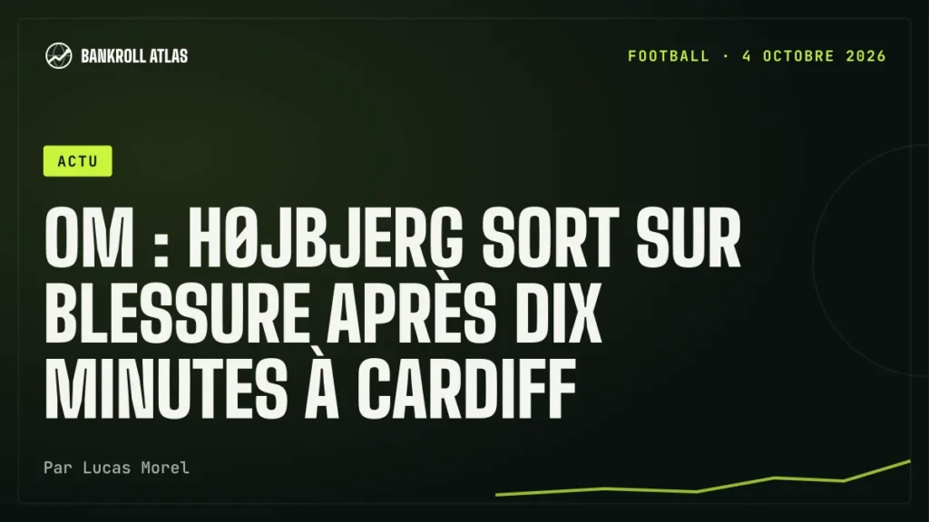 OM : Højbjerg sort sur blessure après dix minutes à Cardiff