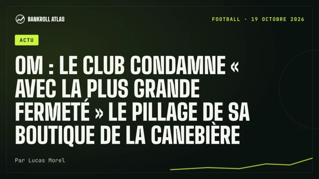OM : le club condamne « avec la plus grande fermeté » le pillage de sa boutique de la Canebière