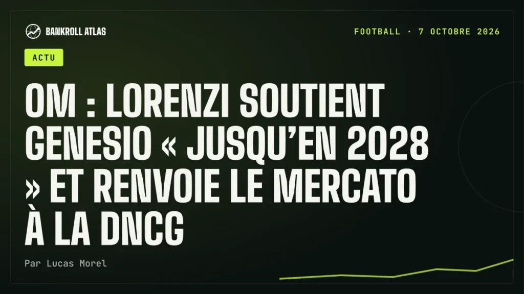 OM : Lorenzi soutient Genesio « jusqu’en 2028 » et renvoie le mercato à la DNCG