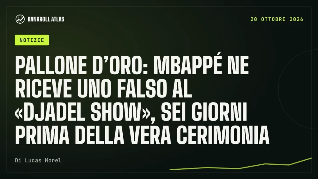 Pallone d’Oro: Mbappé ne riceve uno falso al «Djadel Show», sei giorni prima della vera cerimonia