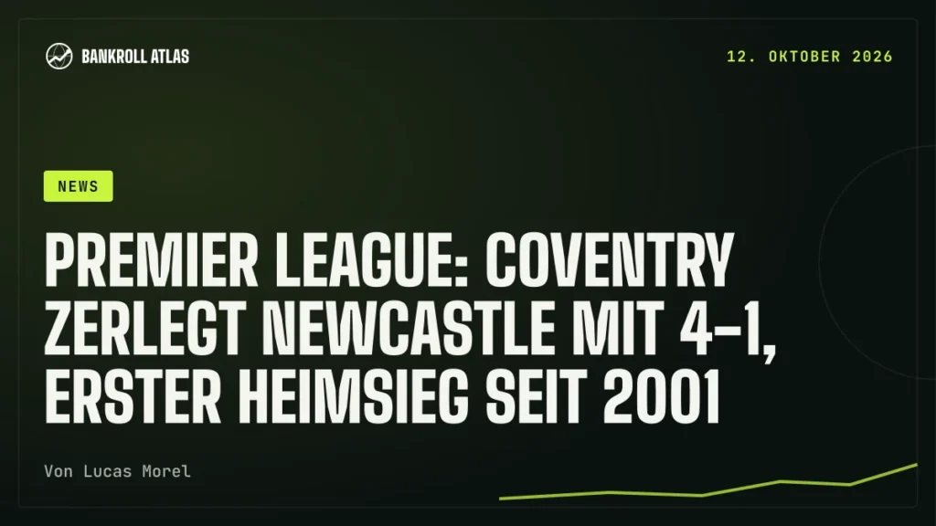 Premier League: Coventry zerlegt Newcastle mit 4-1, erster Heimsieg seit 2001
