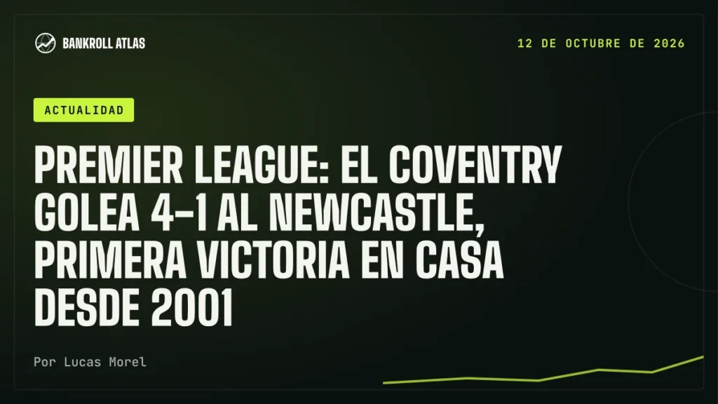 Premier League: el Coventry golea 4-1 al Newcastle, primera victoria en casa desde 2001