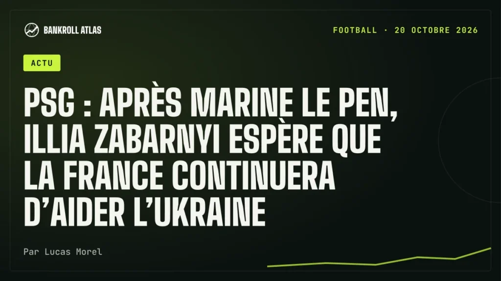 PSG : après Marine Le Pen, Illia Zabarnyi espère que la France continuera d’aider l’Ukraine