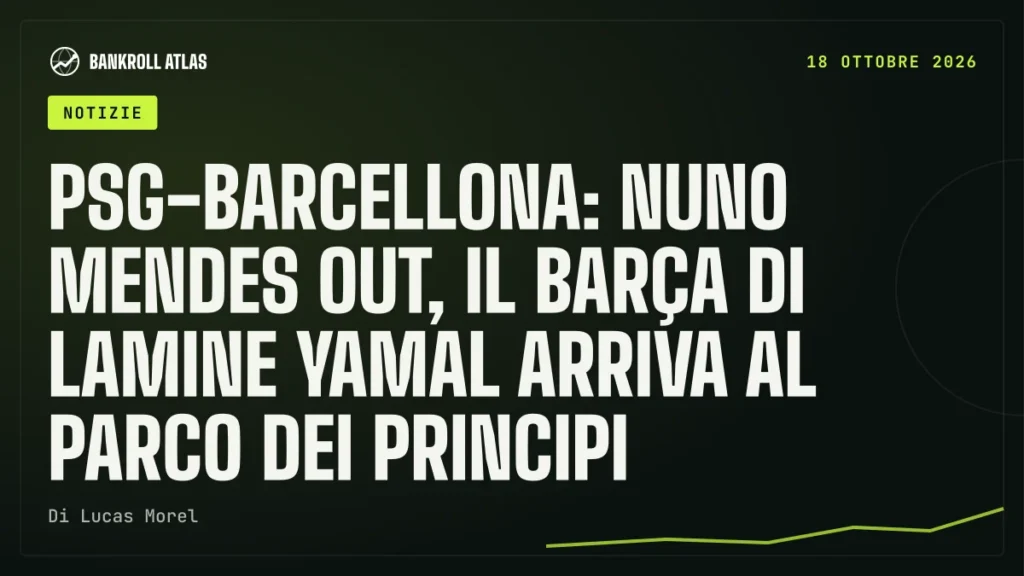 PSG-Barcellona: Nuno Mendes out, il Barça di Lamine Yamal arriva al Parco dei Principi
