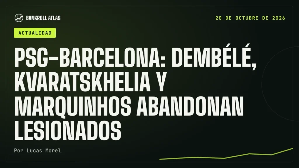 PSG-Barcelona: Dembélé, Kvaratskhelia y Marquinhos abandonan lesionados