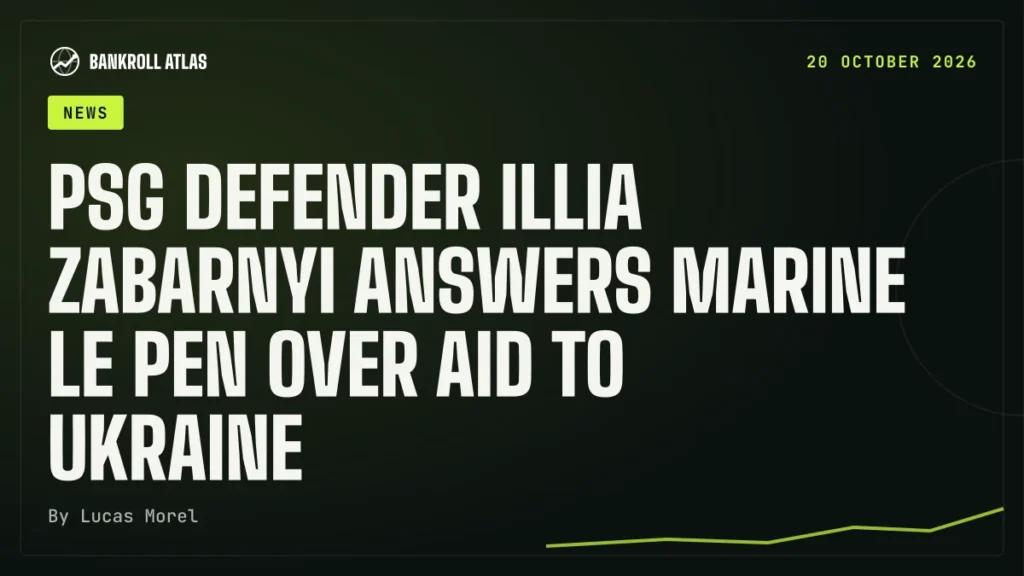 PSG defender Illia Zabarnyi answers Marine Le Pen over aid to Ukraine