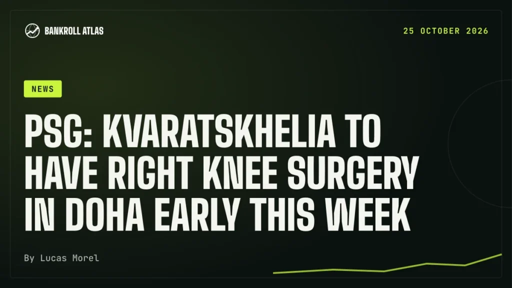 PSG: Kvaratskhelia to have right knee surgery in Doha early this week