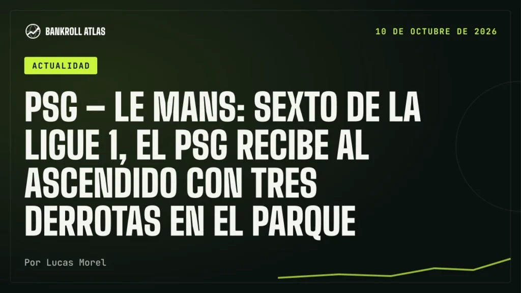 PSG – Le Mans: sexto de la Ligue 1, el PSG recibe al ascendido con tres derrotas en el Parque