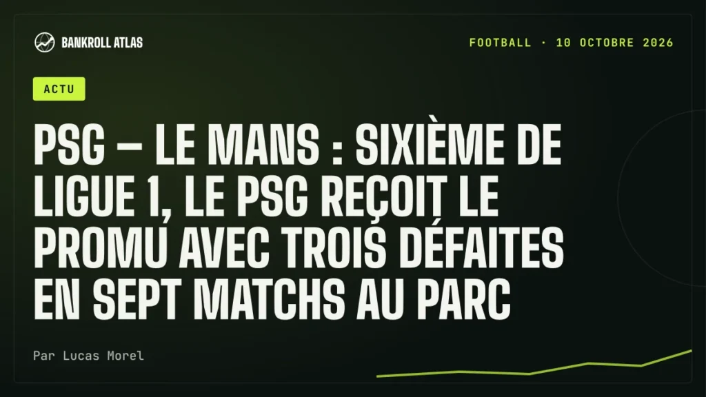 PSG – Le Mans : sixième de Ligue 1, le PSG reçoit le promu avec trois défaites en sept matchs au Parc