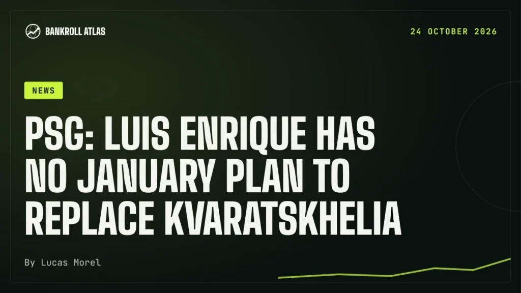 PSG: Luis Enrique has no January plan to replace Kvaratskhelia